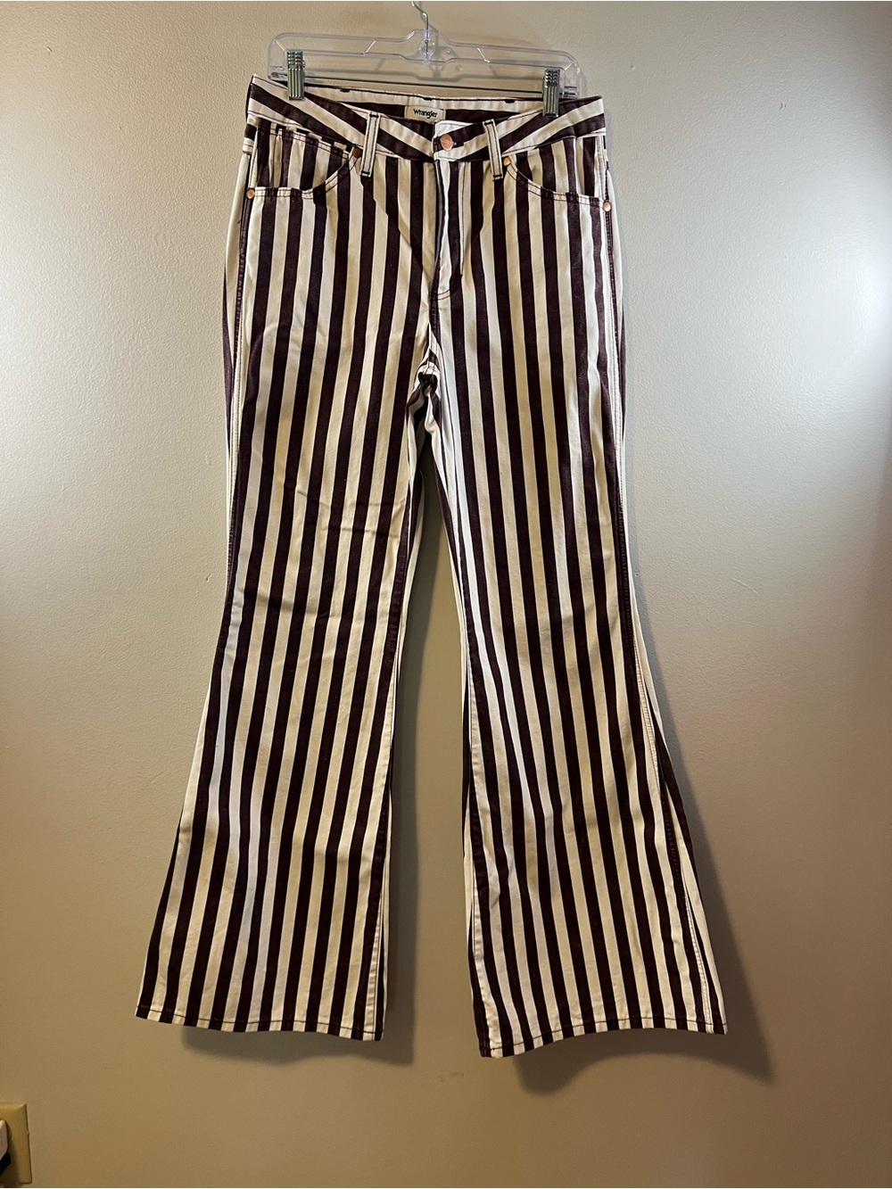 Wrangler "The Wanderer" High-Rise Striped Flare Jeans - Picture 7 of 16